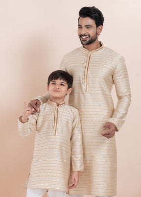 2 PC Multicolor Silk Father And Son Combo