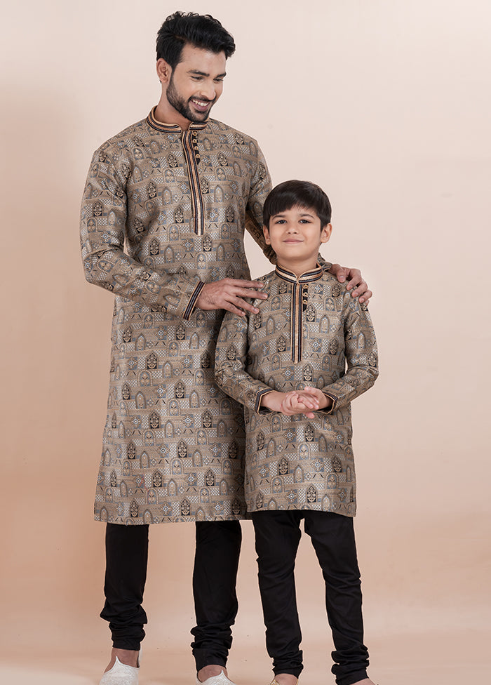 2 PC Multicolor Silk Father And Son Combo