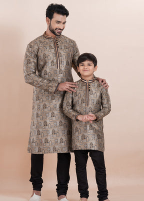 2 PC Multicolor Silk Father And Son Combo