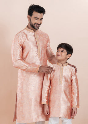 2 PC Multicolor Silk Father And Son Combo