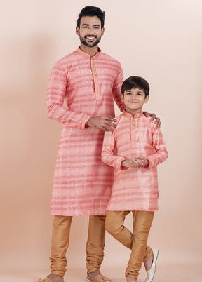 2 PC Multicolor Cotton Father And Son Combo