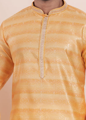 2 PC Orange Cotton Father And Son Combo