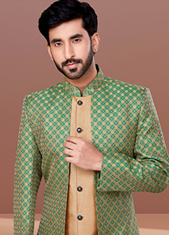 2 Pc Brown Silk Ethnic Wear Set