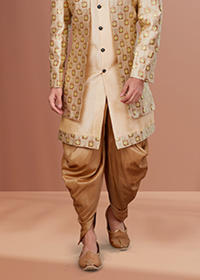 2 Pc Cream Silk Ethnic Wear Set