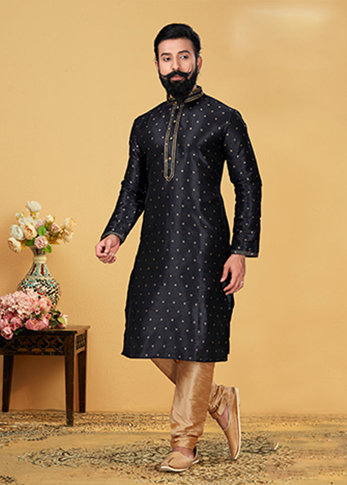Multicolor Silk 2 Pc Kurta Pajama Set