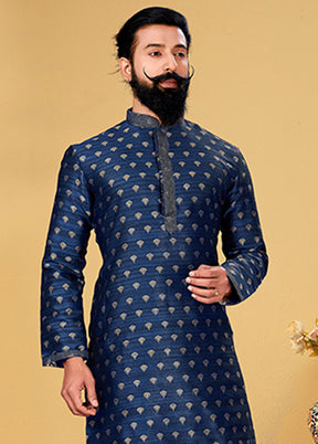 Multicolor Silk 2 Pc Kurta Pajama Set