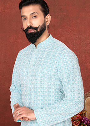 Multicolor Georgette 2 Pc Kurta Pajama Set