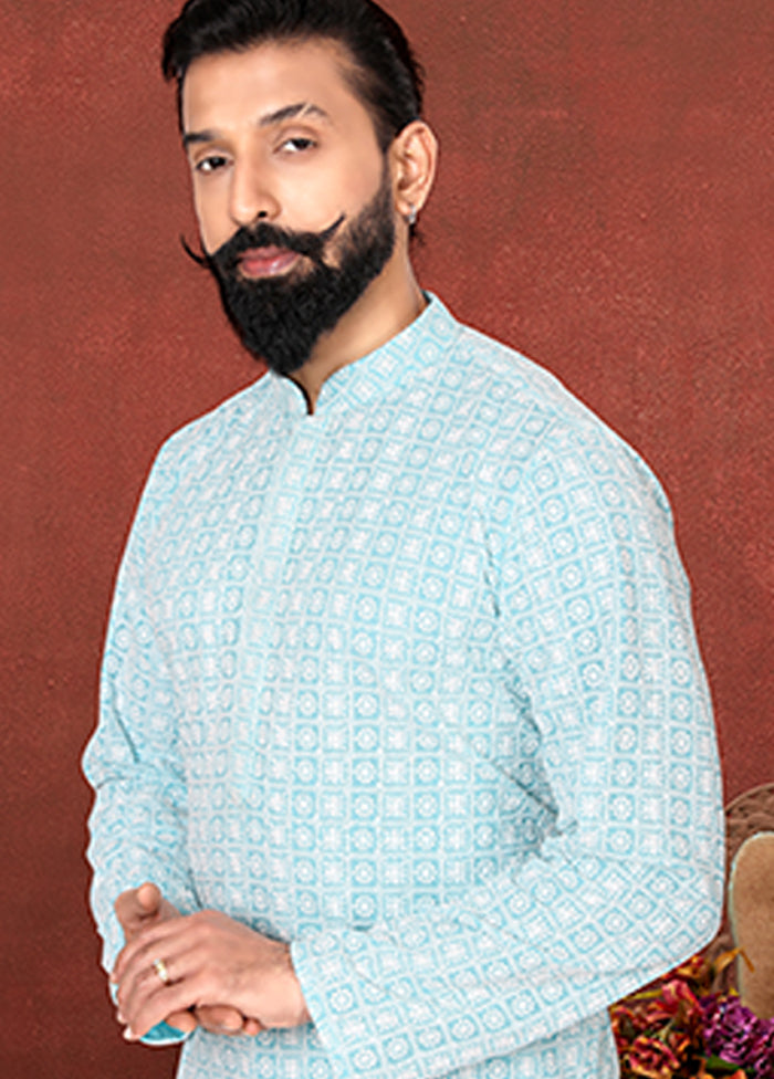 Multicolor Georgette 2 Pc Kurta Pajama Set