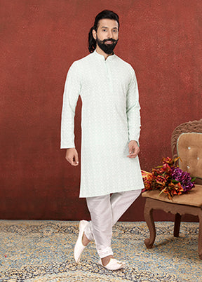 Multicolor Georgette 2 Pc Kurta Pajama Set