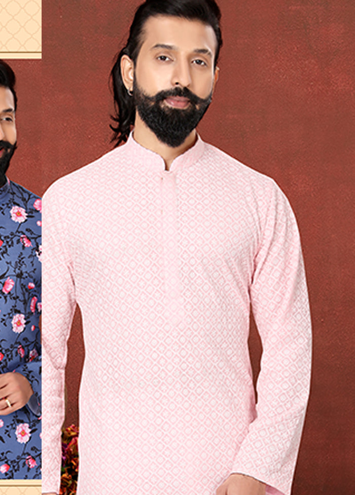Multicolor Georgette 2 Pc Kurta Pajama Set