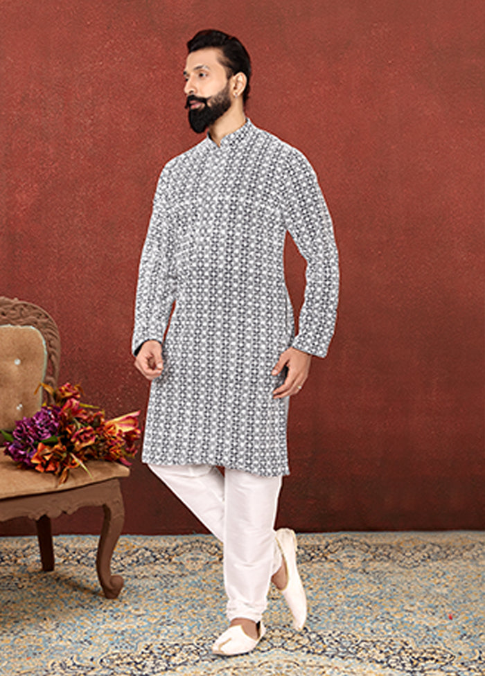 Multicolor Georgette 2 Pc Kurta Pajama Set