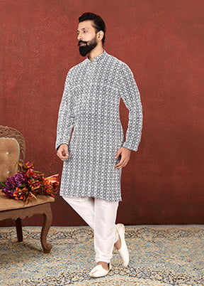 Multicolor Georgette 2 Pc Kurta Pajama Set