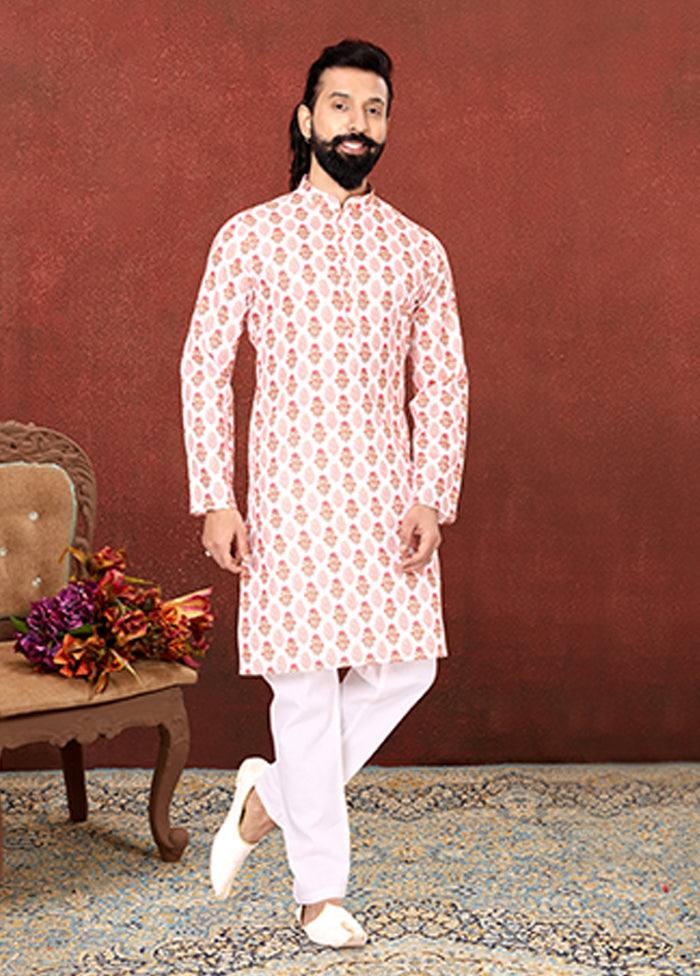 Multicolor Cotton 2 Pc Kurta Pajama Set