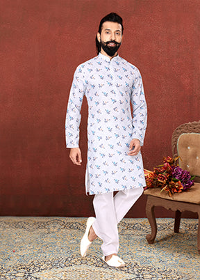 Multicolor Cotton 2 Pc Kurta Pajama Set