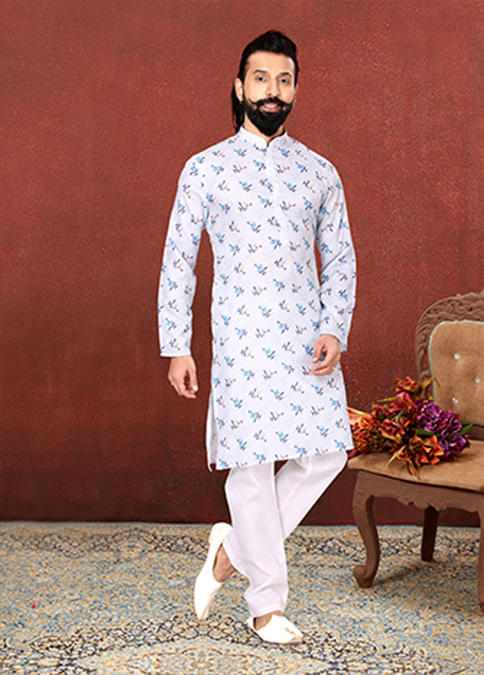Multicolor Cotton 2 Pc Kurta Pajama Set