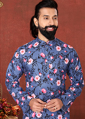 Multicolor Cotton 2 Pc Kurta Pajama Set