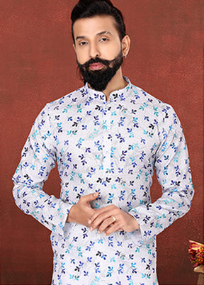 Multicolor Cotton 2 Pc Kurta Pajama Set