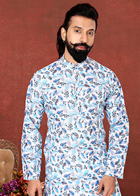 Multicolor Cotton 2 Pc Kurta Pajama Set