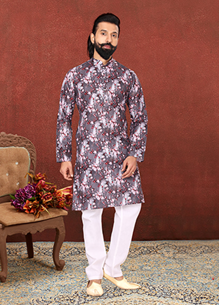 Multicolor Cotton 2 Pc Kurta Pajama Set