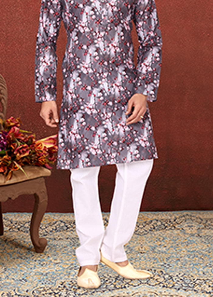 Multicolor Cotton 2 Pc Kurta Pajama Set