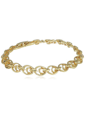 Estele Gold Plated Link Bracelet - Indian Silk House Agencies