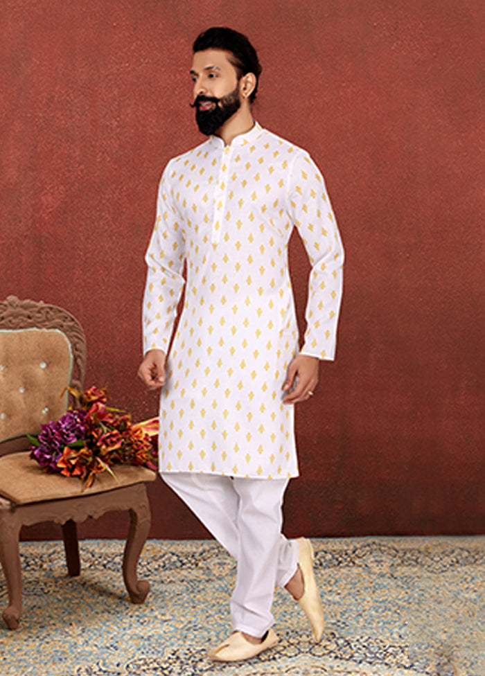 Multicolor Cotton 2 Pc Kurta Pajama Set
