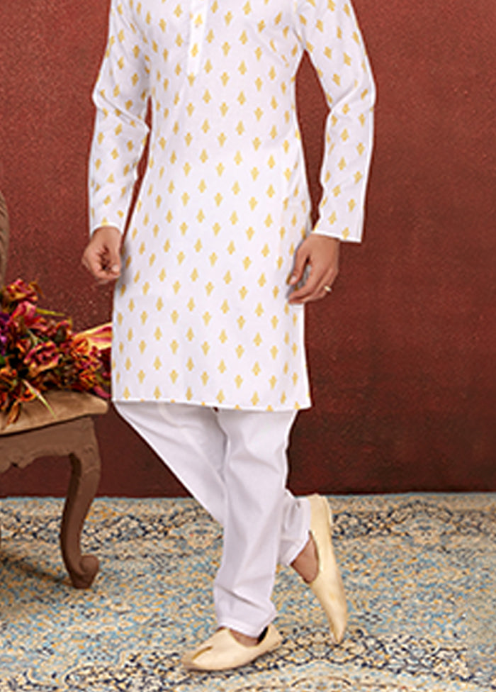 Multicolor Cotton 2 Pc Kurta Pajama Set