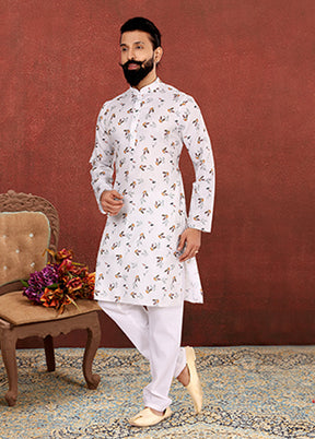 Multicolor Cotton 2 Pc Kurta Pajama Set