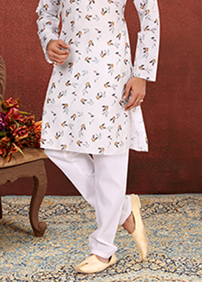 Multicolor Cotton 2 Pc Kurta Pajama Set