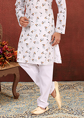 Multicolor Cotton 2 Pc Kurta Pajama Set