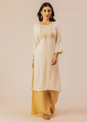 Off White Readymade Rayon Kurti