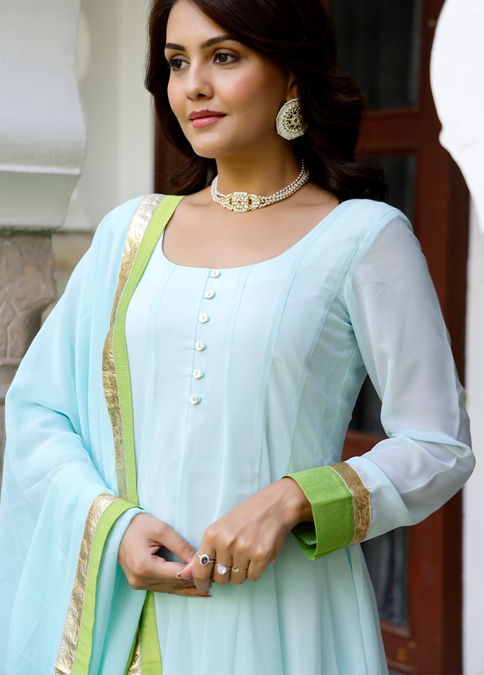 Cream Readymade Silk Indian Dress