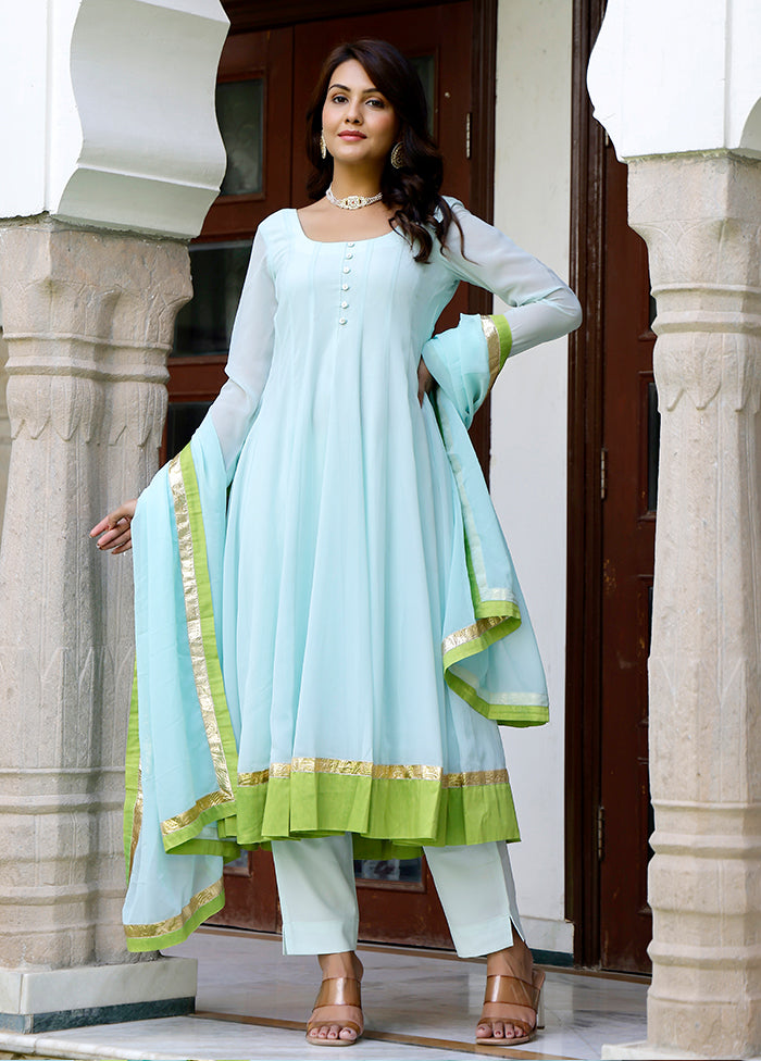 Cream Readymade Silk Indian Dress
