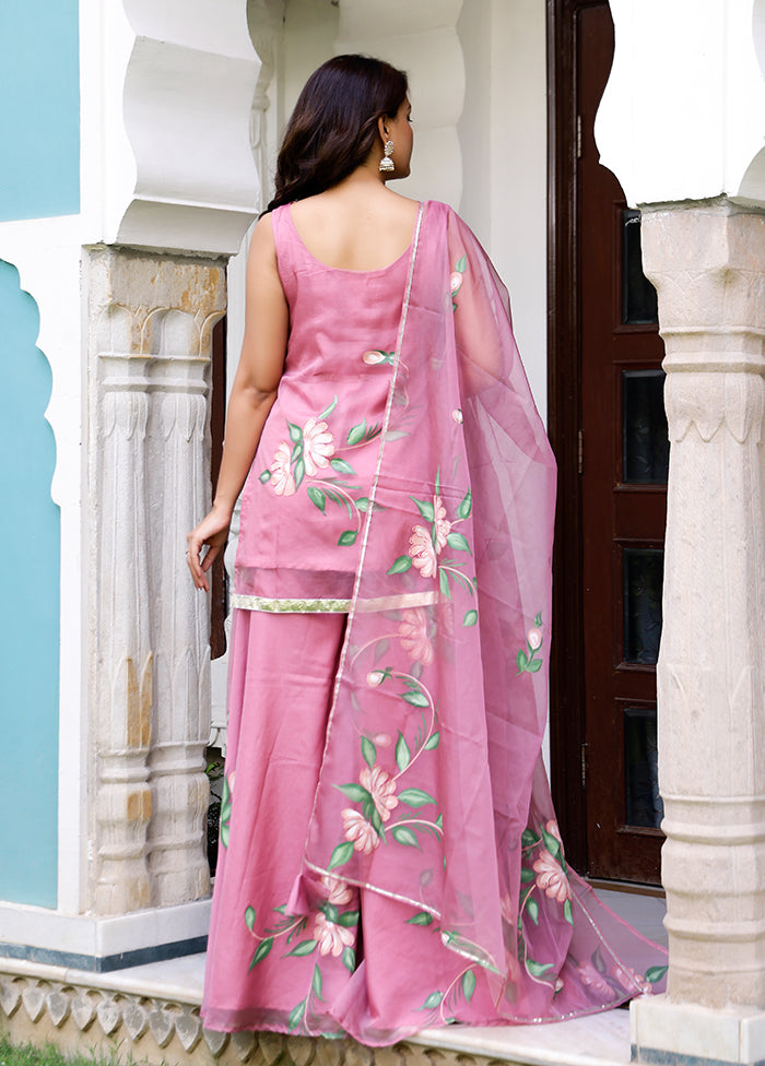Cream Readymade Silk Indian Dress