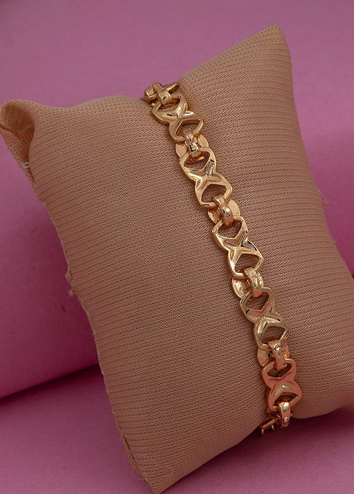 Estele Gold Toned Design Bracelet - Indian Silk House Agencies