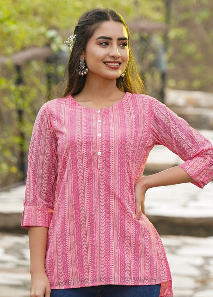 Pink Pure Readymade Georgette Tunic