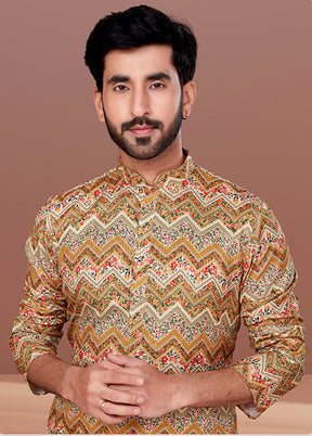 Multicolor Cotton 2 Pc Kurta Pajama Set