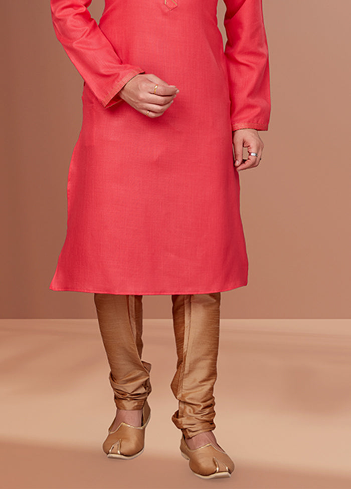 Purple Cotton 2 Pc Kurta Pajama Set