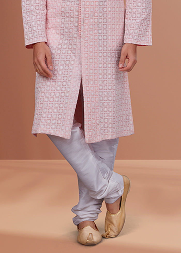 Pink Georgette 2 Pc Kurta Pajama Set