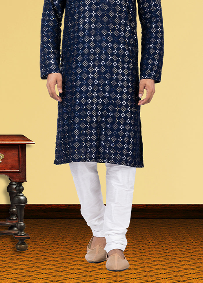 Multicolor Georgette 2 Pc Kurta Pajama Set