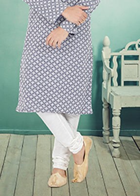 Grey Georgette 2 Pc Kurta Pajama Set