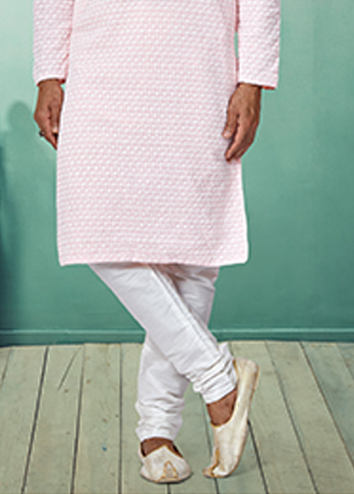 Pink Georgette 2 Pc Kurta Pajama Set