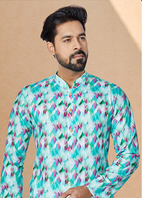 Multicolor Cotton 2 Pc Kurta Pajama Set
