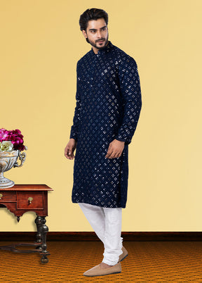 Multicolor Georgette 2 Pc Kurta Pajama Set