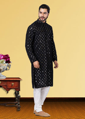 Multicolor Georgette 2 Pc Kurta Pajama Set