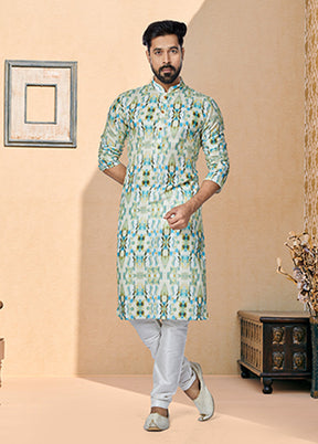 Multicolor Cotton 2 Pc Kurta Pajama Set