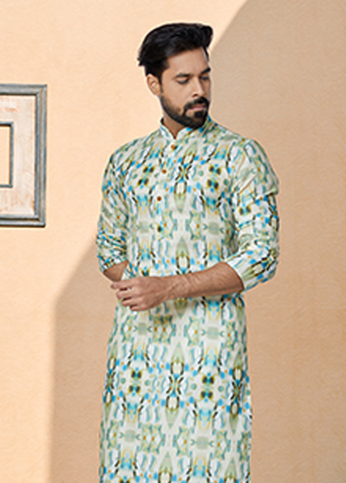 Multicolor Cotton 2 Pc Kurta Pajama Set