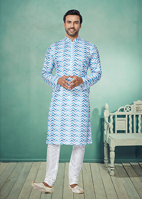 Multicolor Cotton 2 Pc Kurta Pajama Set