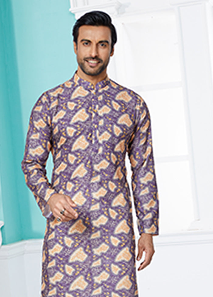 Multicolor Silk 2 Pc Kurta Pajama Set