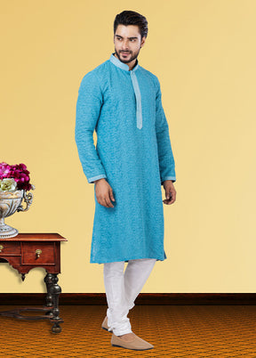 Multicolor Georgette 2 Pc Kurta Pajama Set